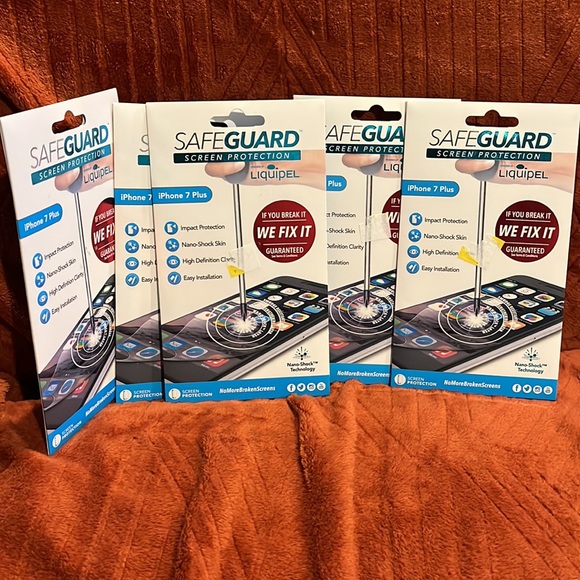 ( 5 ) iPhone 7 Plus safe guard screen protection ( Liquipel ) - Picture 3 of 6